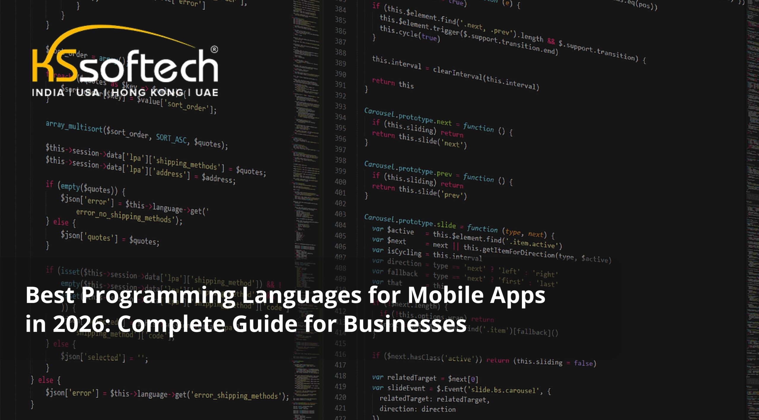 Best Programming Languages for Mobile Apps in 2026: Complete Guide for Businesses